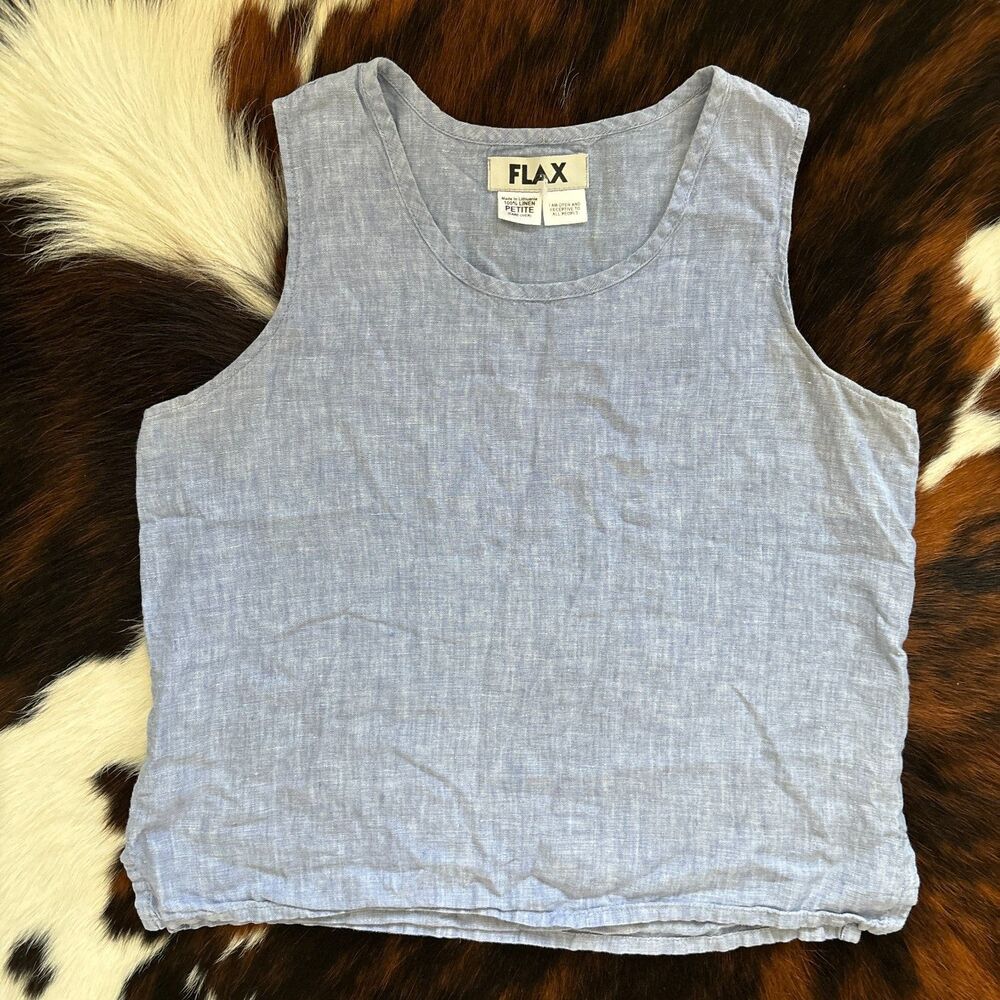 100% Linen Flowy Tank Top